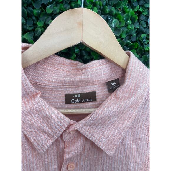 Cafe Luna, Linen Cotton Blend, Men’s Size 3XL - Picture 4 of 6